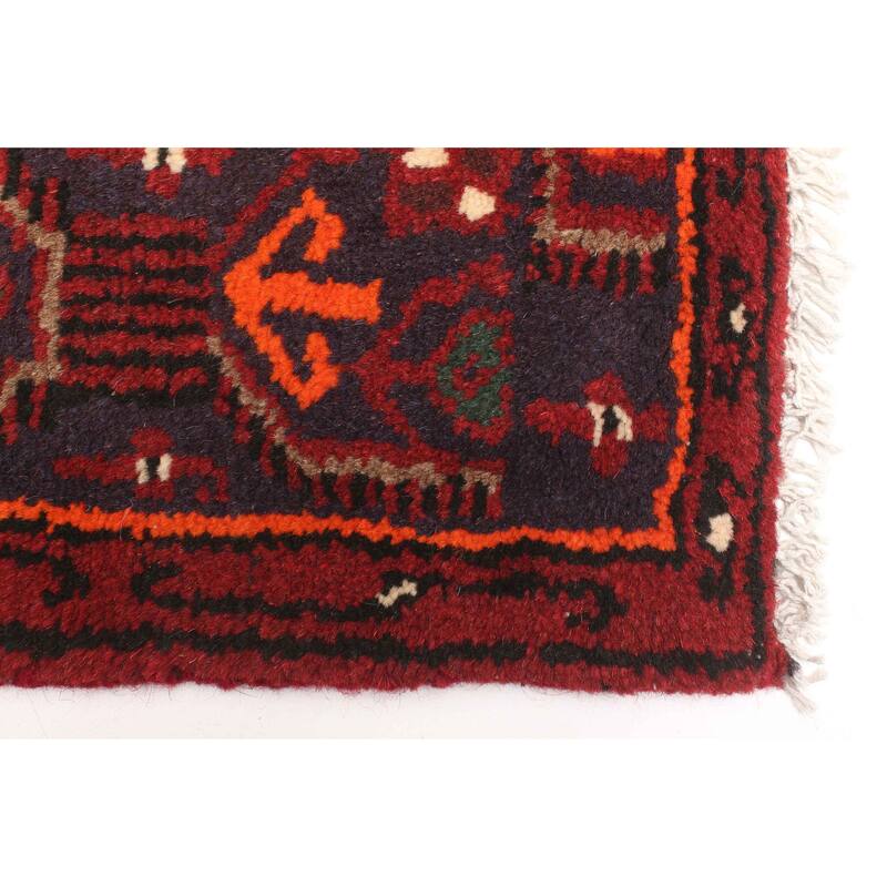 ECARPETGALLERY Hand-knotted Andelz Red Wool Rug - 4'2 x 6'8