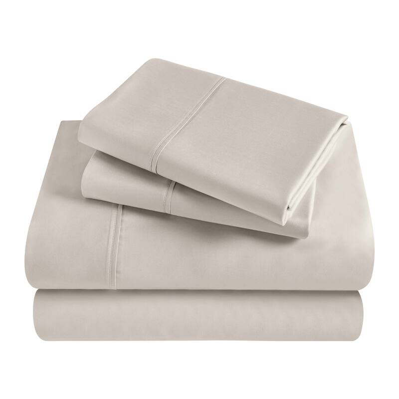 Superior Egyptian Cotton 300 Thread Count Solid Deep Pocket Sheet Set