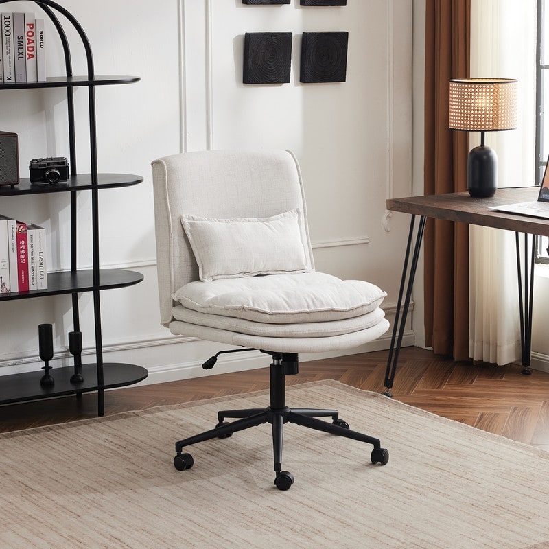 Upholstered Armless Task Office Chair