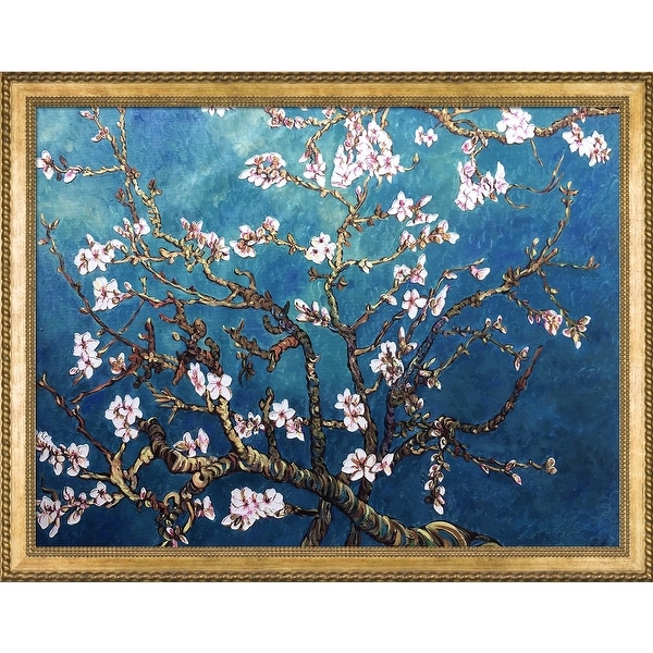 Branches of an Almond Tree in Blossom by Vincent Van Gogh Framed Hand Painted Oil on Canvas