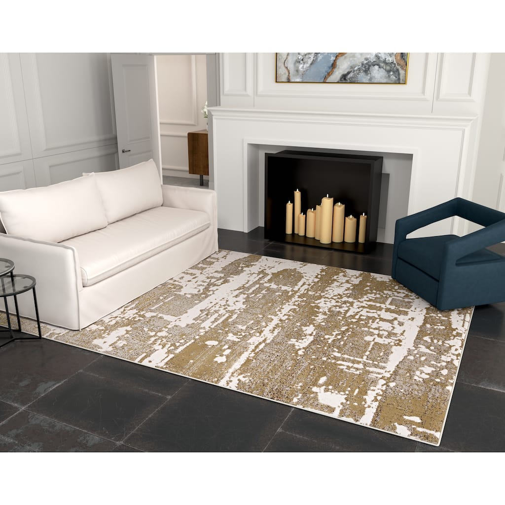 Carson Carrington Monel Abstract Contemporary Rug