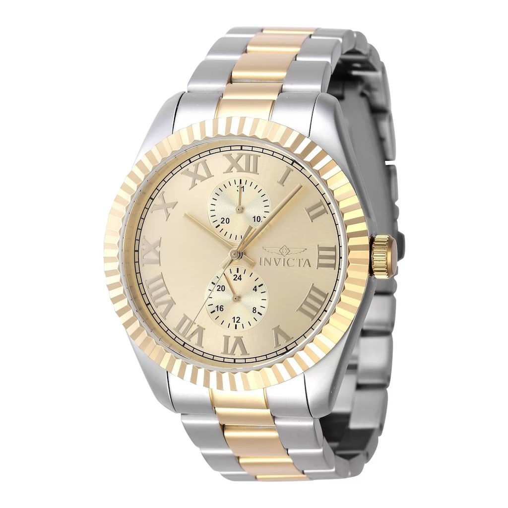 Invicta Men's 47428 Specialty Quartz Multifunction Gold Dial Watch