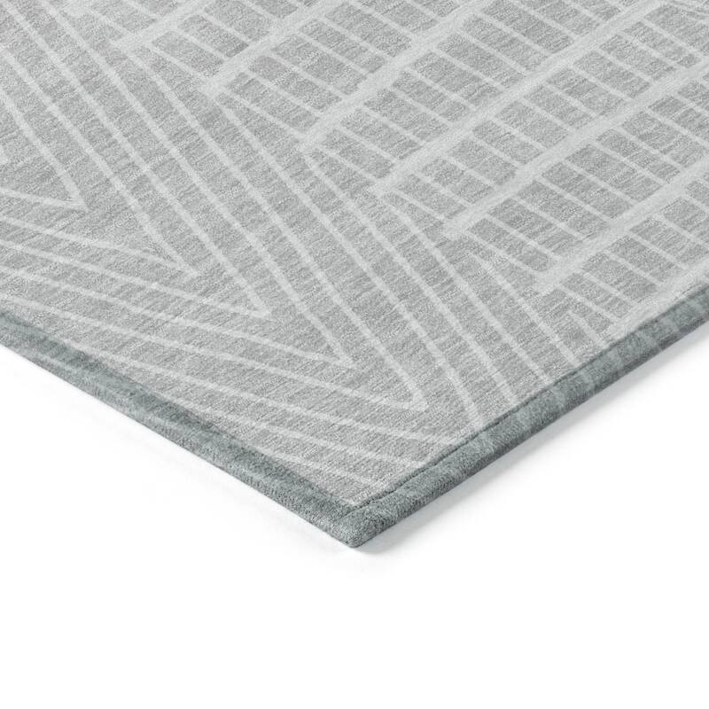 HomeRoots Geometric Transitional Rectangle Outdoor Rug
