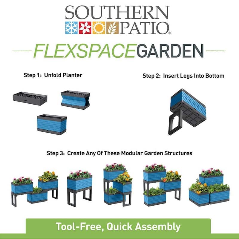 Southern Patio FlexSpace Modular Planter Garden