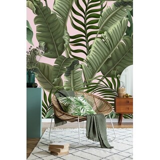 Large Palm Leaves Wallpaper Peel and Stick and Prepasted - Bed Bath ...