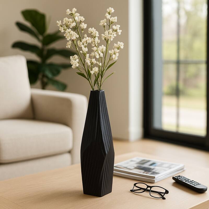 Aluminum Metal Balaz Asymmetrical Sculpted Vase