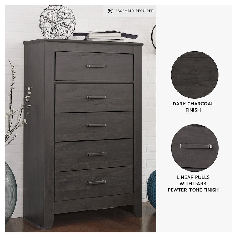 Signature Design by Ashley Brinxton Urban Charcoal Dresser