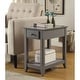 Wooden Side Table with 1 Drawers & Open Storage - Bed Bath & Beyond ...