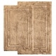 preview thumbnail 5 of 38, Superior Cotton Solid Non-slip Backing 2-Piece Bath Rug Set Latte