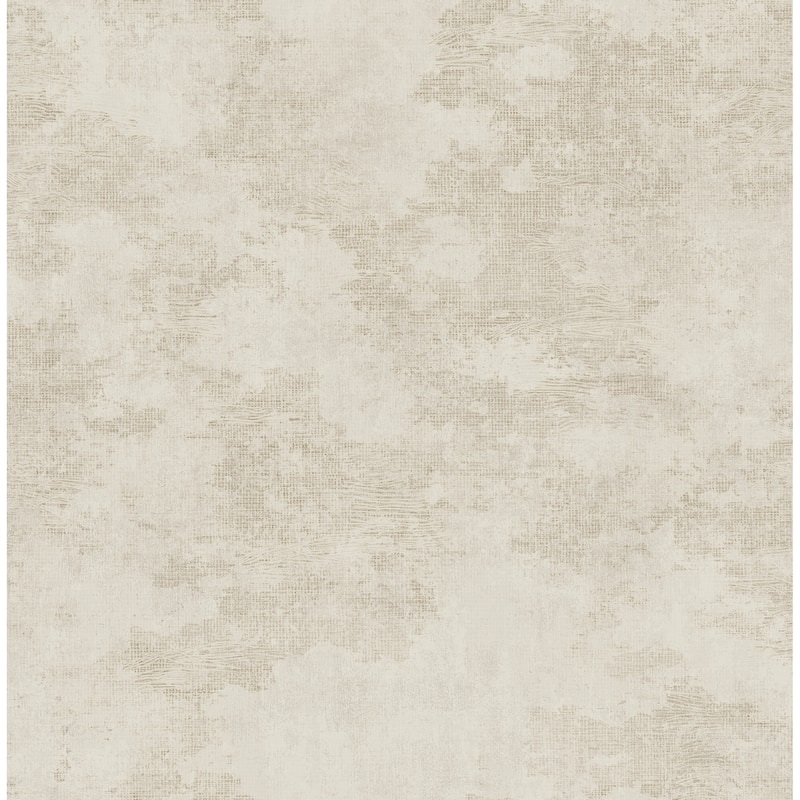 Seabrook Designs Glisten Texture Faux Unpasted Wallpaper - 20.5 in. W x 33 ft. L - Metallic Tan