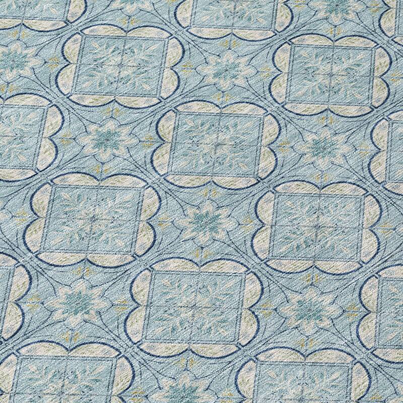 Machine Washable Indoor/ Outdoor Contemporary Granby Chantille Rug