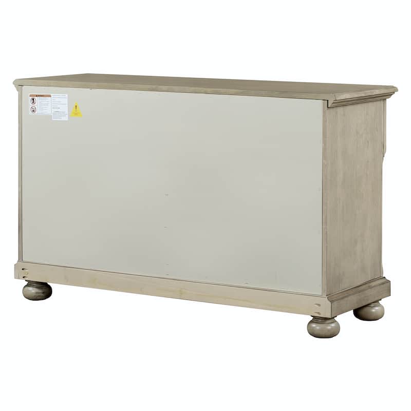 Solid Wood 7-Drawer Dresser with Changing Topper for Nursery