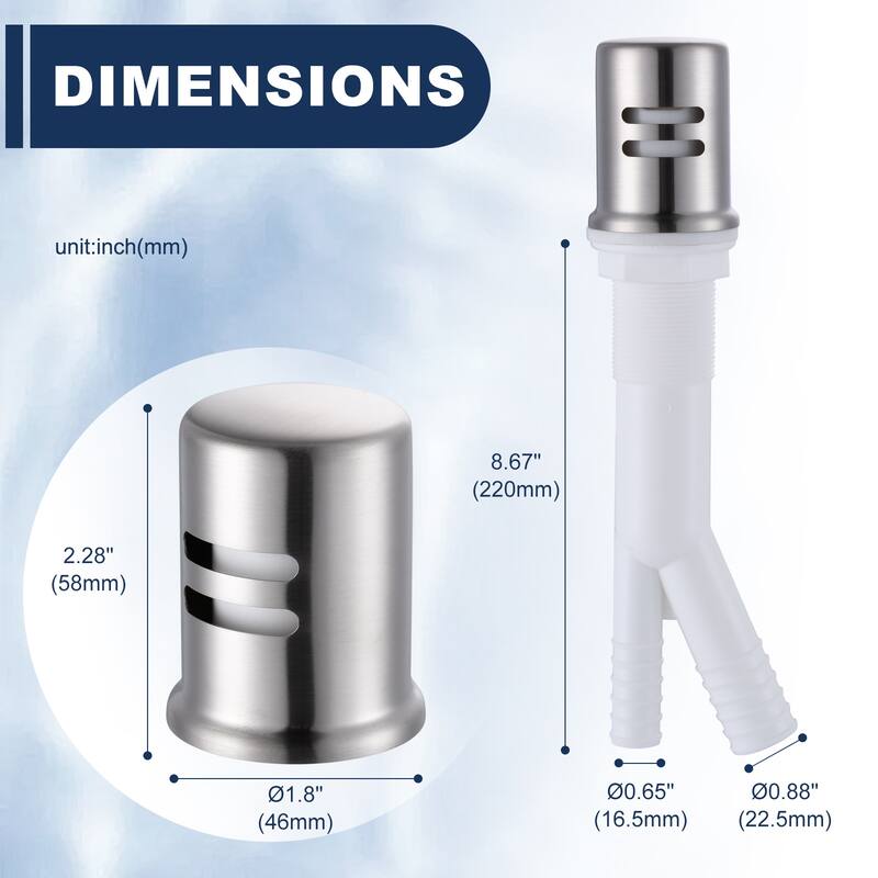 WOWOW Dishwasher Air Gap Cover for Kitchen Sink