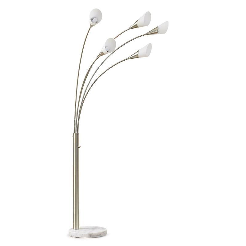 HOMEGLAM Flourish 5-light LED Arch Floor Lamp