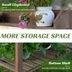 preview thumbnail 21 of 21, Outsunny 39'' x 18'' x 55'' Wood Garden Potting Work Table with Hidden Storage, Sink Basin, & Below Clapboard