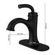 preview thumbnail 31 of 29, Single Handle Bathroom Sink Faucet with Drain Kit 1 Hole Brass Modern Bathroom Basin Vanity Faucets with Deck plate