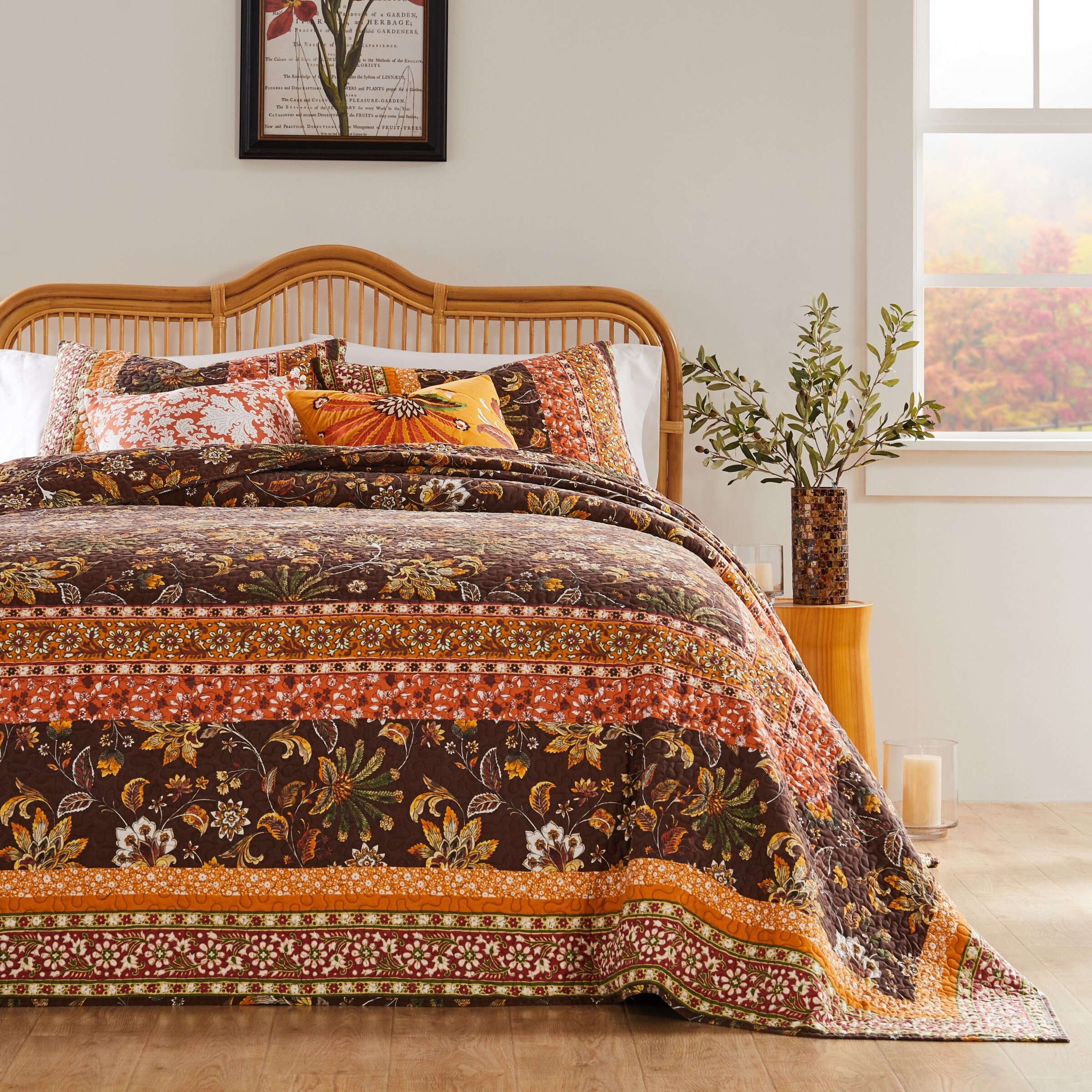 Barefoot Bungalow Audrey Cotton Rich Reversible Quilted Bedding Set