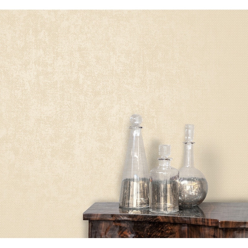 Decorline Opus Gold Weave Wallpaper - 20.5in x 396in x 0.025in