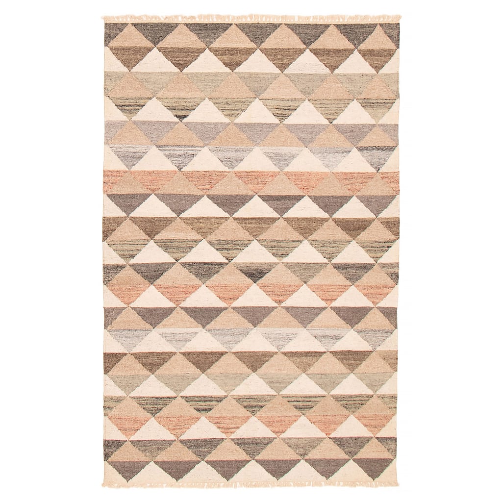 Ankara FW Cream Kilim 4'10" x 7'10" - 4'10 x 7'10