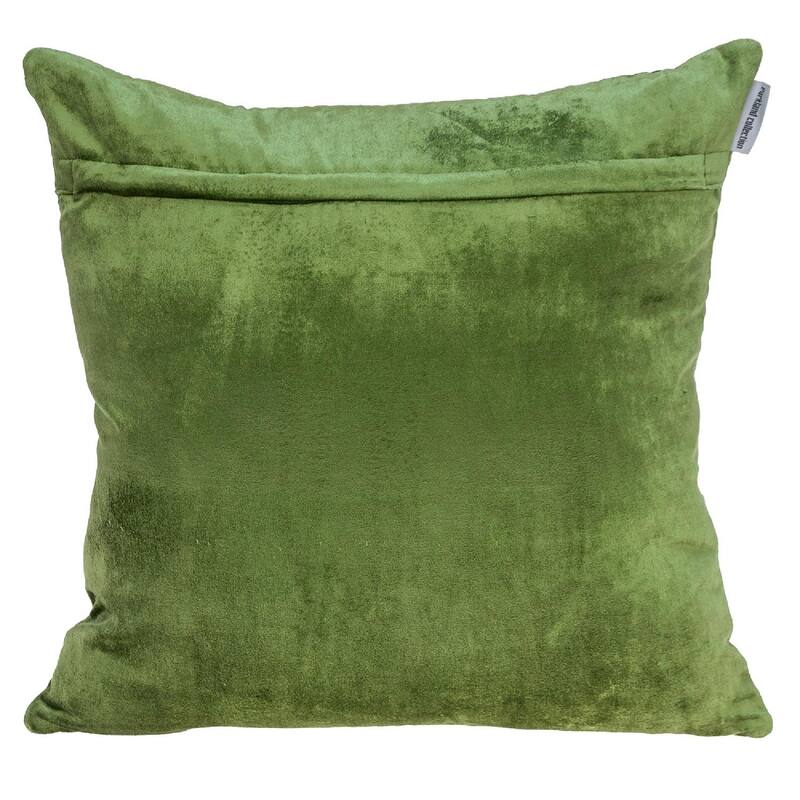 20" Olive Transitional Quilted Throw Pillow