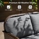preview thumbnail 16 of 18, Outdoor Rattan Loveseat – Traditional 2‑Seater Patio Chair 5.5″ Olefin Cushions