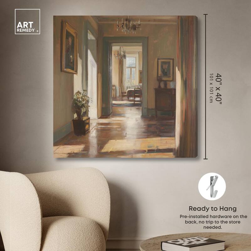 Room's Radiant Canvas by Art Remedy, Gallery Wrapped