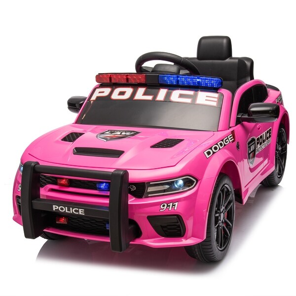 Licensed Dodge Charger 12V Kids Ride On Police Car Remote Control Anti collision Bar Bed Bath Beyond 41031636