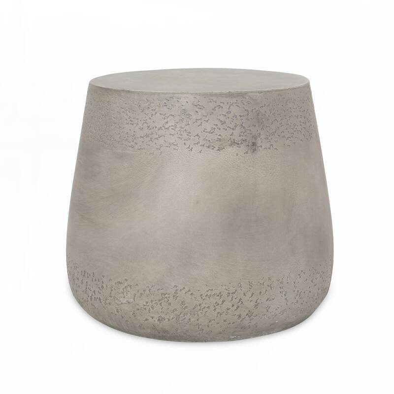 outdoor Magnesium Oxide SIDE TABLE,Light Gray