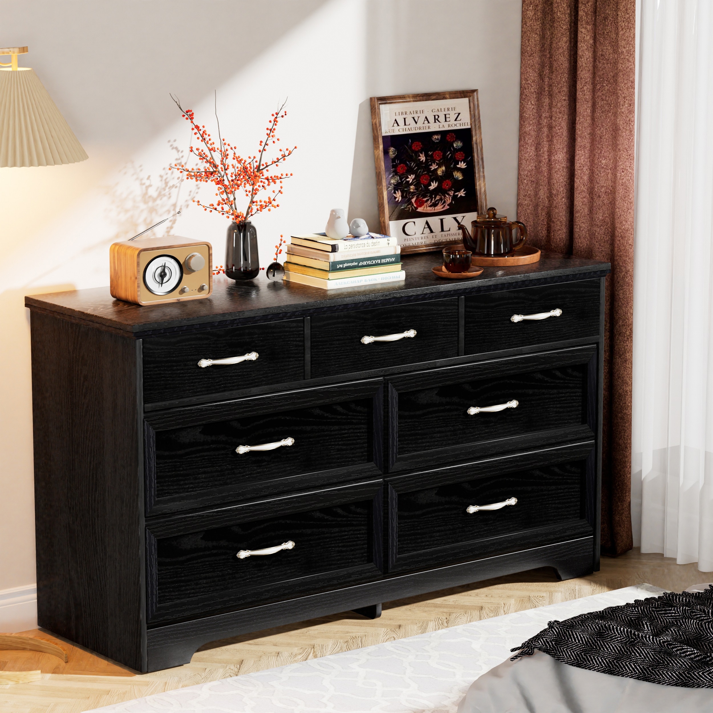 gold plus size dress with sleeves Jade 6 Drawer Dresser with Interlocking Drawers main image 0