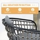 preview thumbnail 11 of 22, 7/9/11-Piece Outdoor Patio Dining Set Aluminum Rectangular Dining Table with Umbrella Hole and PE Rattan Chairs - See Picture