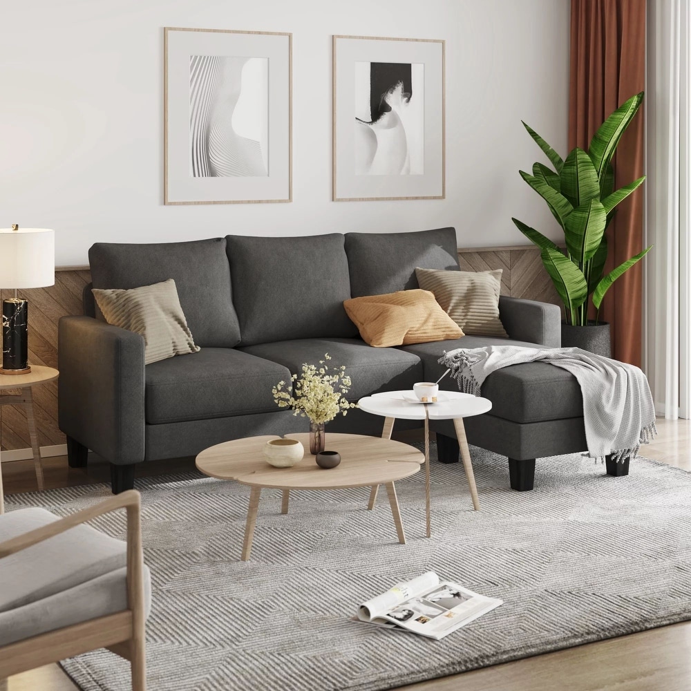 Porch & den wells oversized fabric shop sectional sofa