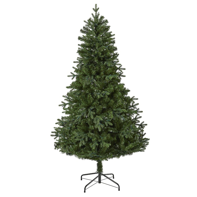 Pre-Lit Vermont Fir Medium Artificial Christmas Tree - 6' - Clear LED Lights - 6 Foot