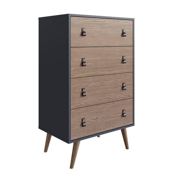 Tall Dresser with Faux Leather Handles,with 4 Drawers, Suitable for  Bedroom, Living Room, Dining Room, Items Storage Helper - Bed Bath & Beyond  - 37777033