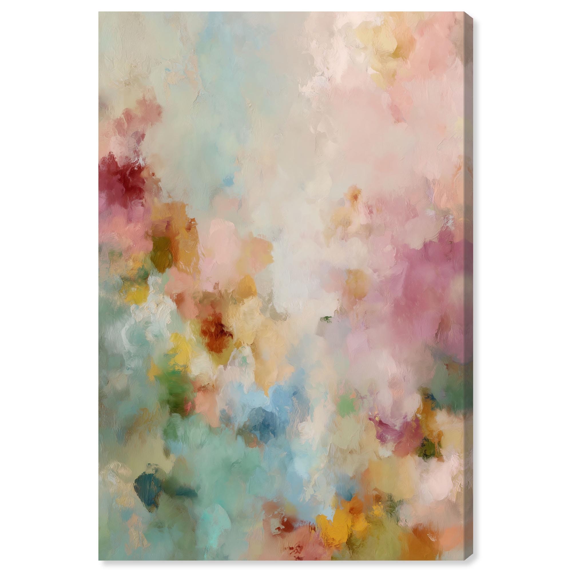 Soft Shades I Colorful Wall Decor Canvas Print by Art Remedy