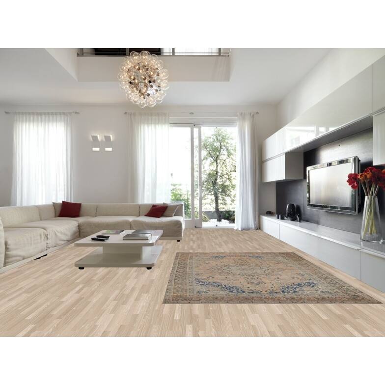 Hand Knotted Oriental 100% Wool Carpet Traditional Floral Coral Mashad Area Rug - 11' 2'' X 7' 11''