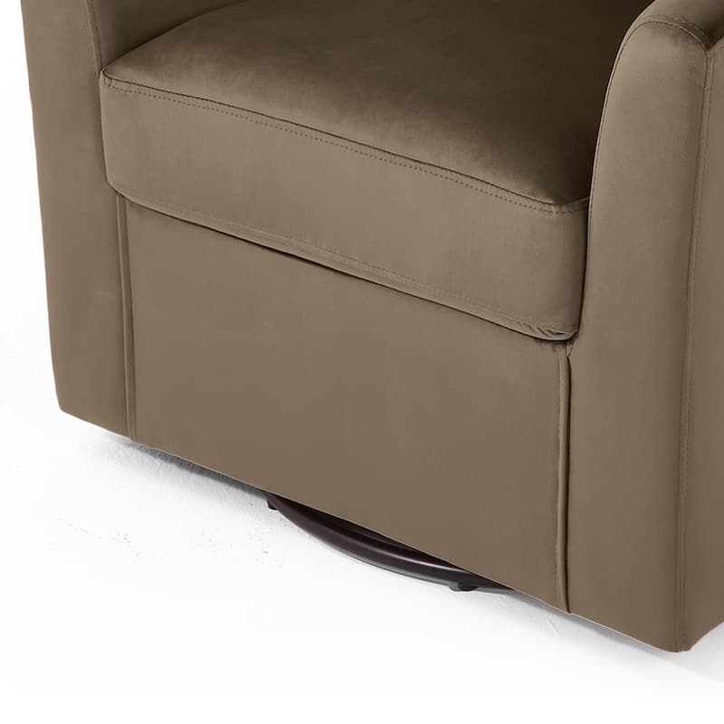 Modern 29"W Upholstered Swivel Barrel Chair for Living Room