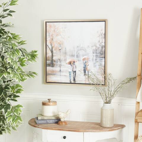 Multi Polystone Transitional Framed Wall Art