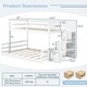 preview thumbnail 3 of 8, Gymax Twin Over Full Low Bunk Bed w/ Storage Stairs w/ Full-length