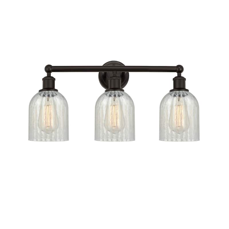 Innovations Lighting 616-3W-12-23 Caledonia Vanity Caledonia 3 Light - Oil Rubbed Bronze / Mouchette