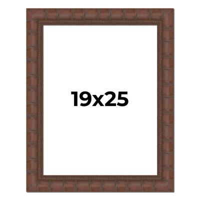 19x25 Frame Pewter Solid Wood Picture Frame Width 1.625 Inches | Interior Frame Depth 0.6875 Inches