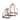 21"Ashlyn Square Nested Cages- Set of 2 - 21 in