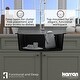 preview thumbnail 35 of 58, Karran Top Mount 25 in. Single Bowl Quartz Kitchen Sink Kit