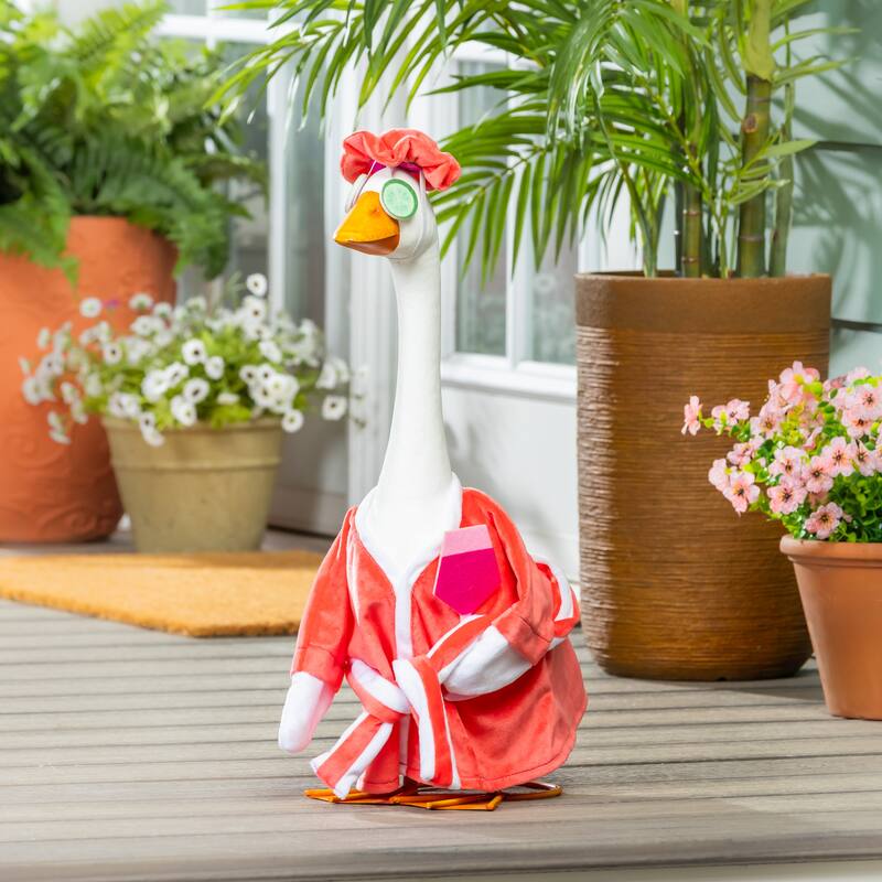 Porch Goose Outfit for Garden Statue