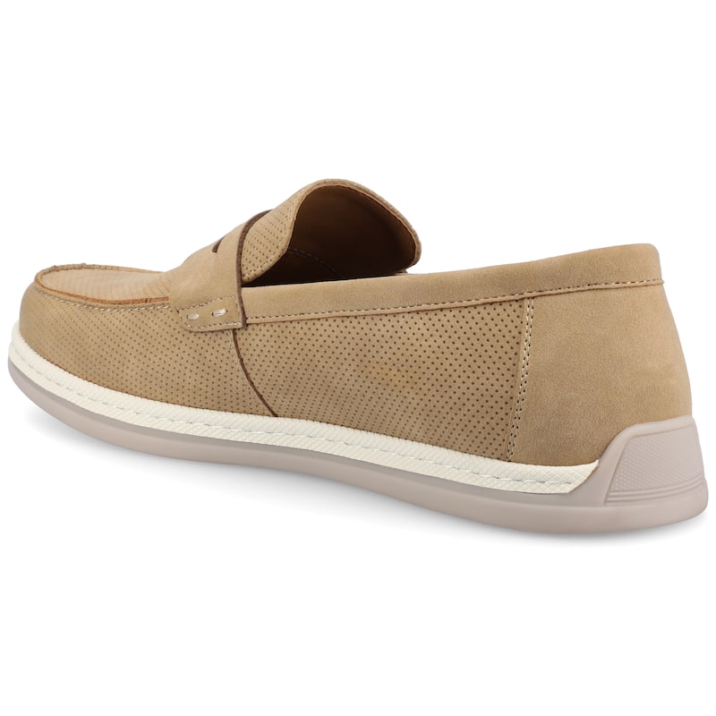 Vance Mens Brantley Casual Slip-on Perforated Penny Loafer