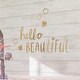 preview thumbnail 2 of 0, Lambs & Ivy Hello Beautiful Gold Wall Decals Removable Stickers