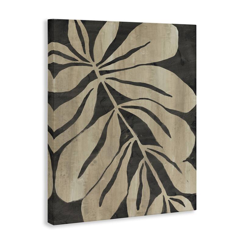 Stupell Rustic Leaf Shape Canvas Wall Art Design By June Erica Vess