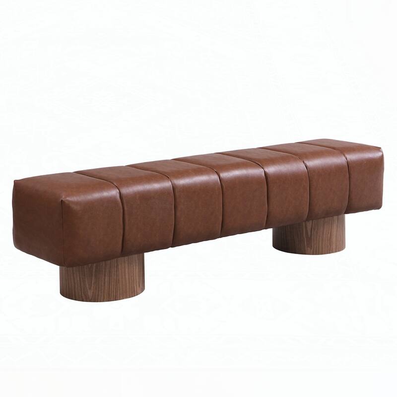 No-Assembly End of Bed Entryway Bench Ottoman