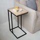 preview thumbnail 8 of 13, C Table Couch End Table - 15.5"D x 11.5"W x 25.25"H