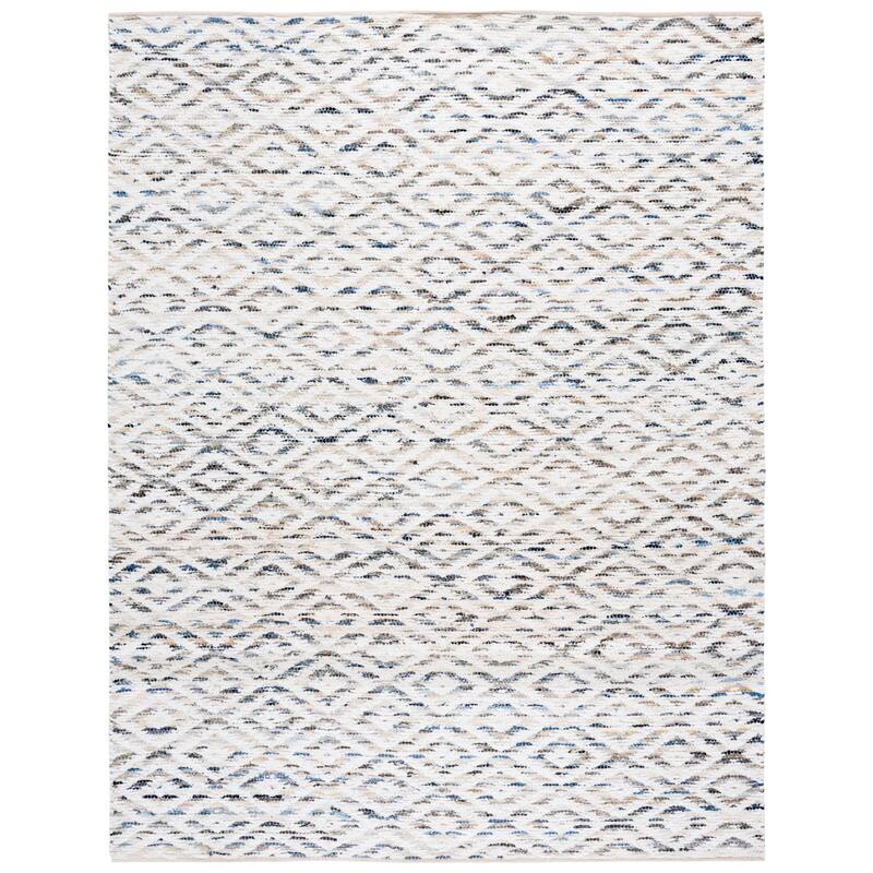 SAFAVIEH Handmade Natura Shaindel Transitional Denim Rug - 9' x 12' - Blue/Ivory