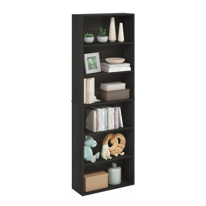 Furinno JAYA Simply Home Free Standing 6-Tier Open Storage Bookcase